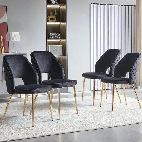 Miniatura 9 de Homedot Juego de 2 sillas de comedor, sillas de cocina modernas para el hogar, silla tapizada para sala de estar, silla lateral única con respaldo