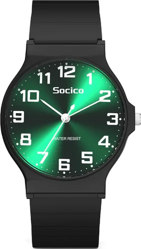 Miniatura 14 de SOCICO Reloj Analógico para Niños y Niñas, Dial Delgado 30M Resistente al Agua Reloj Deportivo de Camuflaje, Relojes de Pulsera Fáciles de Leer