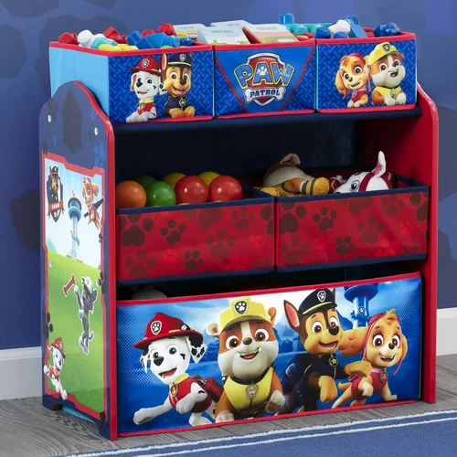 Miniatura 2 de Delta Children Design & Store - Organizador de almacenamiento de juguetes de 6 compartimentos, Nick Jr. PAW Patrol Cachorros de rescate de la Patrul