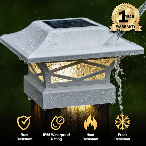 Miniatura 6 de Classy Caps SLK807W Kingsbridge - Tapa solar con doble iluminación blanca