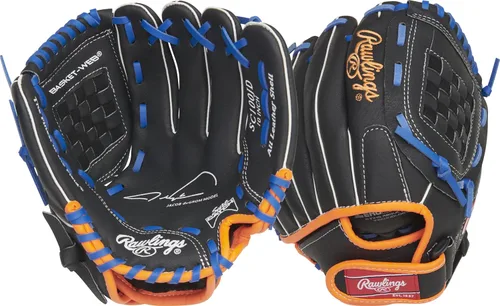 Miniatura 32 de Rawlings Guante de béisbol y sóftbol Sure Catch Modelos de T-Ball, para jóvenes y adultos recreativos Múltiples tallas y estilos