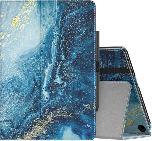 Miniatura 37 de MoKo - Funda para tablet Kindle Fire HD 10 y 10 Plus (11.ª generación, versión 2021), diseño delgado y plegable con función de encendido y apagado