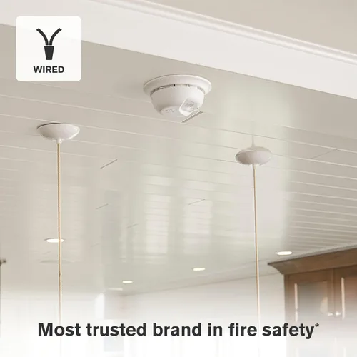 Miniatura 4 de First Alert SMI100-AC, Alarma de humo con interconexión cableada y respaldo de batería, paquete de 1
