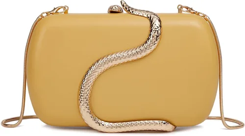 Miniatura 38 de Bolso de mano de piel sintética desmontable con cadena cruzada, bolso de noche, bolso de mano para mujer, formal, boda, fiesta, baile de graduación