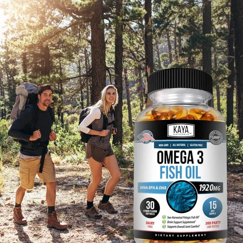 Miniatura 7 de Kaya Naturals Suplemento Omega 3 - Aceite de pescado Omega 3 hecho en la naturaleza, aceite de pescado pelágico 100% puro cosechado en el mar sin