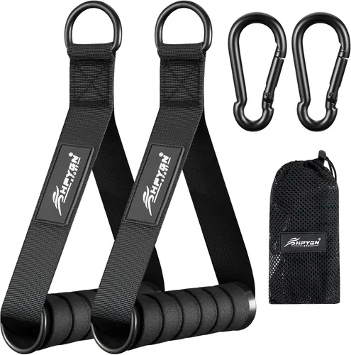 Miniatura 10 de HPYGN Mango de ejercicio, equipo de fitness de repuesto para pilates, yoga, entrenador de fuerza, gimnasio en casa extraíble, rojo, gris, azul mango