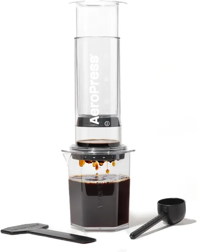 Miniatura 13 de AeroPress Prensa de café transparente – Prensa francesa todo en uno, cafetera manual estilo vertido y espresso, preparación de 2 minutos para menos