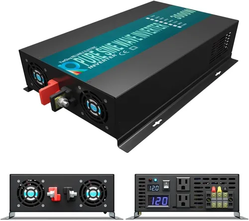 Miniatura 2 de WZRELB confiable 3000 W alta eficiencia pura onda sinusoidal inversor de energía solar 12 V 120 60 Hz convertidor de potencia pantalla LED