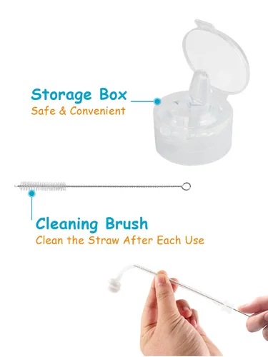 Miniatura 5 de Kit de conversión suave para biberón anticólicos Philips Avent, kit de transición para niños pequeños con boquilla de silicona para sorber, popote