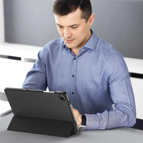 Miniatura 7 de MoKo Funda para Galaxy Tab A9+/A9 Plus de 11 pulgadas 2023, Funda Protectora Inteligente Delgada con Soporte y Carcasa Trasera Translúcida de PC