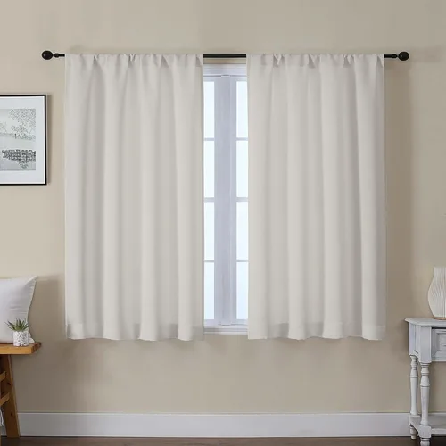 Miniatura 103 de Gwine Cortinas opacas para dormitorio, 54 pulgadas de largo, paneles de cortina de ventana con aislamiento térmico y reducción de ruido, cortinas
