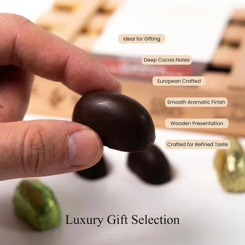 Miniatura 5 de ANDY ANAND CHOCOLATIER Botellas de chocolate negro europeo rellenas con 18 licor de estante superior, paquete de 1