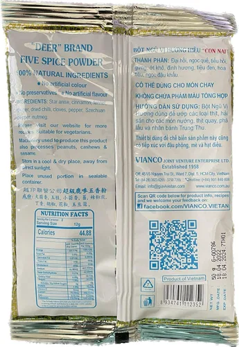 Miniatura 2 de Cinco Especias en Polvo - Bot Ngu Vi Huong Hieu Con Nai 1.76 oz