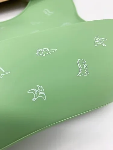 Miniatura 3 de Baberos de silicona para bebés, ajuste ajustable, babero impermeable, suministros de alimentación para bebés
