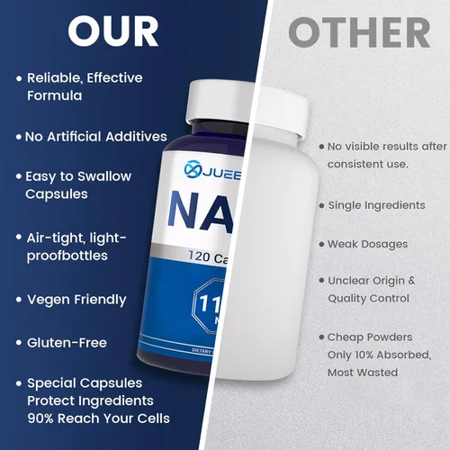 Miniatura 4 de Suplemento NAD+ 120 cápsulas – NAD+ liposomal con resveratrol para energía celular y vitalidad diaria – Fórmula de alta absorción para hombres