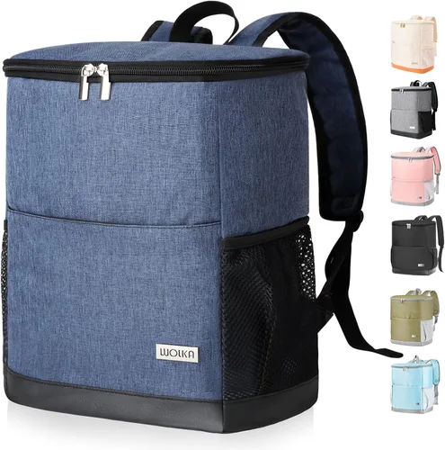 Mochila Nevera Aislada para Exteriores - Mochila Nevera a Prueba de Fugas 30 Latas, Bolsa Nevera Impermeable Ligera para Retención de Calor/Frío de
