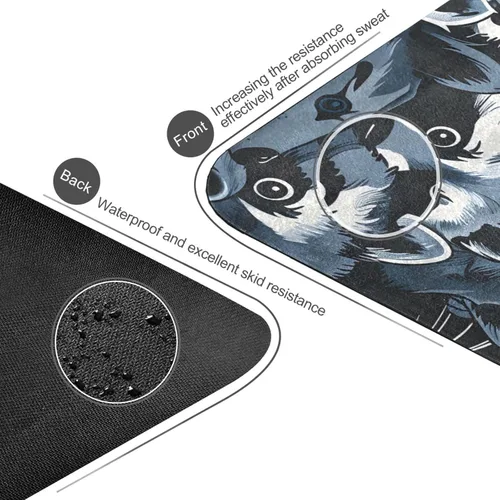Miniatura 4 de Raccoons Yoga Mat Non Slip Thick Kids Eco Friendly Rubber Workout Foldable Yoga Mat Women Exercise