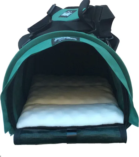 Miniatura 14 de SturdiBag XL - Transportador de viaje para mascotas: altura flexible para gatos y perros, lados suaves con clips de seguridad y correas