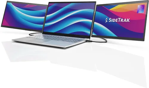 Miniatura 11 de SideTrak Swivel Pro - Monitor portátil ultra delgado de 13.3 pulgadas, pantallas para laptop FHD IPS 1080p con soporte + bisagra giratoria patentada