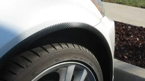 Miniatura 4 de Compatible con Mercedes Benz 1984-1993 190E 190 E Rueda de fibra de carbono Well/Fender Trim Molduras 4 piezas 1985 1986 1987 1988 1989 1990 1991