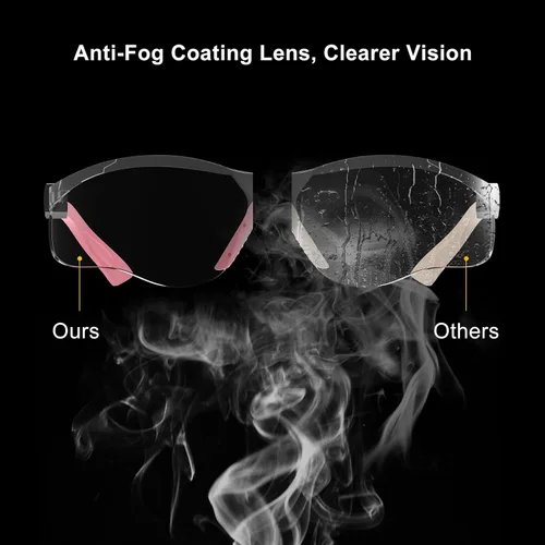 Miniatura 4 de xaegistac Gafas de tiro antivaho, protección ocular para el campo de tiro, lentes de seguridad ajustables con estuche rígido con cremallera Lente
