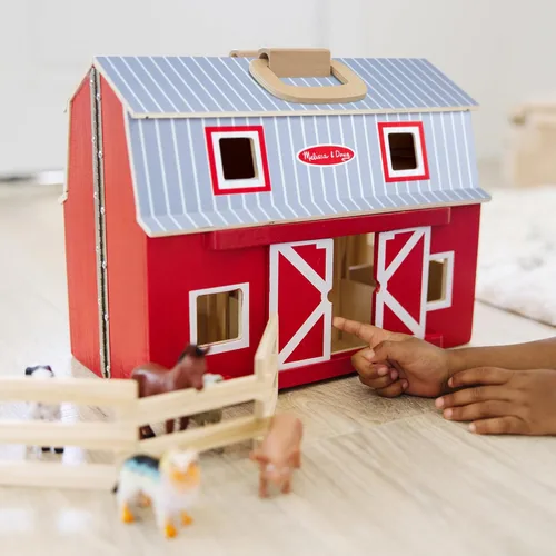 Miniatura 6 de melissa & doug Fold and Go de madera granero, Versión estándar, Multi