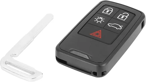 Miniatura 9 de X AUTOHAUX Funda para llave remota sin llave para automóvil PG788A para Volvo XC60 2010-2013 5 botones de teclas, color negro
