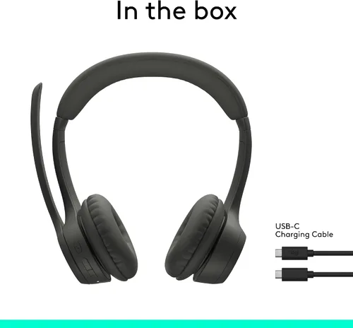 Miniatura 11 de Logitech Zone 301 - Auriculares inalámbricos Bluetooth con micrófono con cancelación de ruido, compatibles con Windows, Mac, Chrome, Linux, iOS