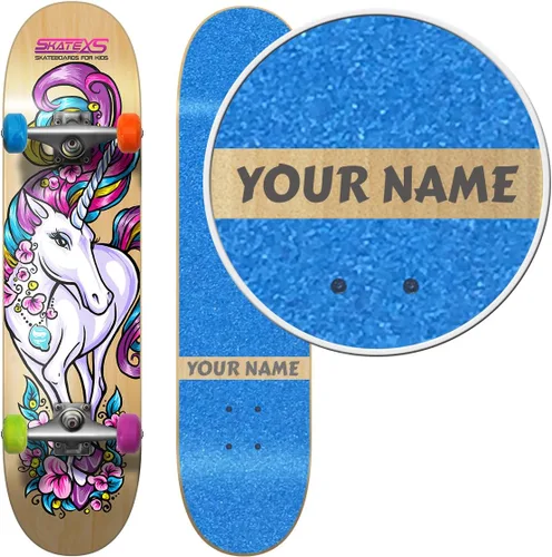 Miniatura 4 de Monopatín personalizado SkateXS para principiantes de unicornio para niñas