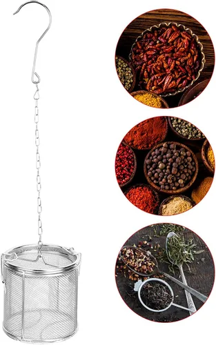 Miniatura 6 de Filtro, Acero Inoxidable Malla de Alambre Diseño de Té Colador de Sopa Condimentos Separación Cesta Filtro para el Hogar Cocina