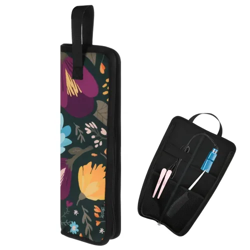 Miniatura 9 de Beautyflier Bolsa universal de alta calidad para plancha plana, bolsa de viaje de lona resistente al calor para alisadores de cabello, ideal