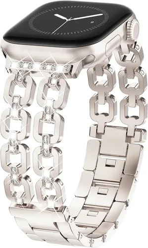 Miniatura 19 de WINGLE for Apple Watch Band Women 38mm 40mm 41mm 42mm 44mm 45mm 46mm 49mm Series 11 10 9 8 7 6 5 4 3 2 1 SE 3/2/1, Dressy Band Stainless Steel Chain