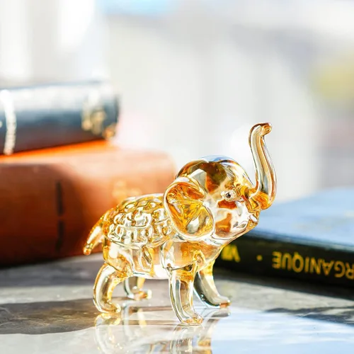 Miniatura 6 de H&D HYALINE & DORA Charm and Lucky FengShui Crystal Statues Wall Street Bull Figurine Esculture Home Office Desk Ornamento decorativo