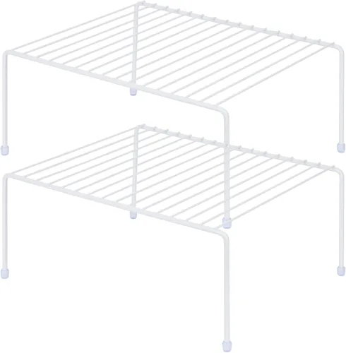 Miniatura 7 de Estante de almacenamiento mediano (13.1 x 10.2 pulgadas), estante de almacenamiento para gabinete y refrigerador, organizador de almacenamiento