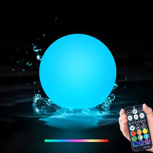 Miniatura 10 de LOFTEK Luces flotantes de piscina de 3 pulgadas, luces de piscina recargables que cambian de color, luz LED impermeable IP65, lámpara de bañera