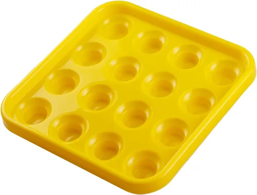 Miniatura 6 de Bandeja de bola de billar estándar para 16 bolas, bandeja de transporte de bolas de plástico negro de 2 1/4 pulgadas para mesa de billar 01