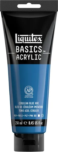 Miniatura 55 de Liquitex BASICS Pintura Acrílica, Botella de 400ml (13.5 oz), Blanco Titanio Titanio Blanco
