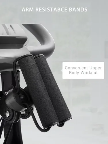 Miniatura 6 de Merax Bicicleta de entrenamiento para el hogar: bicicleta estática reclinada 4 en 1 y posiciones verticales de bicicleta de ciclismo para Blanco