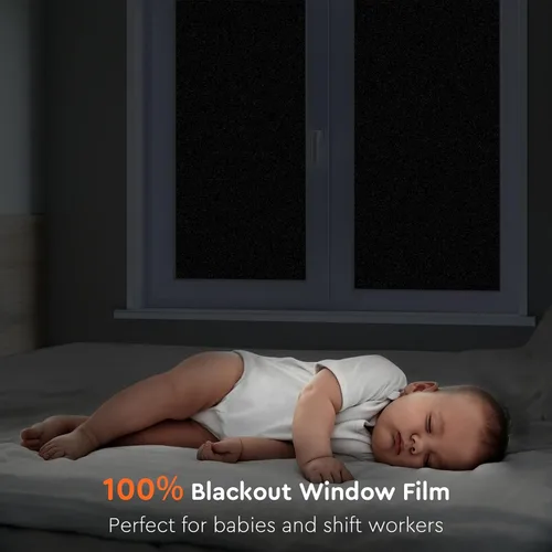 Miniatura 31 de Kromapolis Película de privacidad para ventana, cubierta de vinilo para vidrio, película decorativa de vitral, esmerilada para ventana, se adhiere