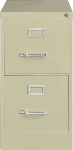 Miniatura 2 de 2 cajones de 25 pulgadas de profundidad, ancho de letra, archivador vertical de metal para el hogar y la oficina, masilla