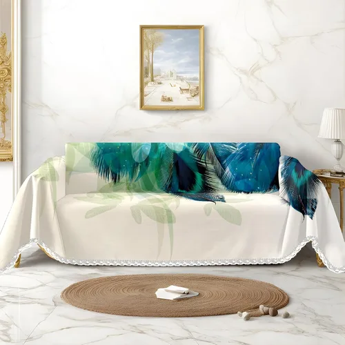Miniatura 17 de Funda de sofá con estampado floral, fundas de sofá para sillón, funda resistente a las manchas, protector universal de muebles