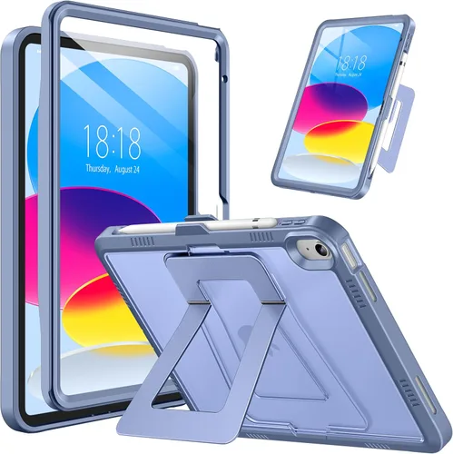 Miniatura 10 de DTTO Funda para iPad (A16) 11ª generación de 11 pulgadas 2025, funda para iPad de 10ª generación, soporte ajustable para vertical/paisaje, protector