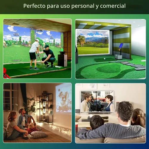 Miniatura 7 de Pantalla de impacto para simulador de golf, monitor de lanzamiento de proyección de triple capa premium con visuales HD, pantalla de práctica