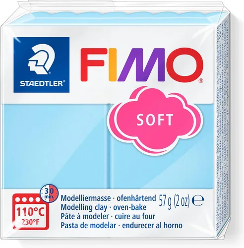 Staedtler FIMO Effects Arcilla Polimérica - Arcilla para Hornear para Joyería, Esculpir, Aqua Pastel 8020-305
