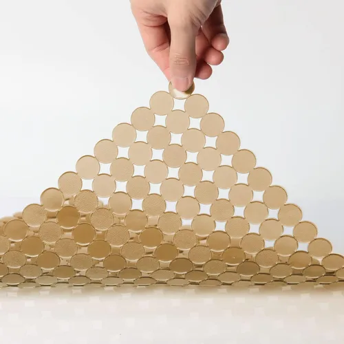 Miniatura 4 de Paquete de 2 alfombrillas para fregadero de cocina para fregaderos de acero inoxidable/cerámica, protectores ecológicos de PVC para la parte Bronce