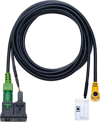 Miniatura 4 de Interruptor USB AUX para automóvil + cable de conexión USB de 4 pines + cable de arnés auxiliar de 12 pines Compatible con BMW 1 3 5 6 E81 E82 E87