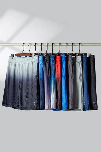 Miniatura 6 de Paquete de 5 pantalones cortos deportivos para niños, de malla, baloncesto, ropa juvenil, equipo deportivo con bolsillos