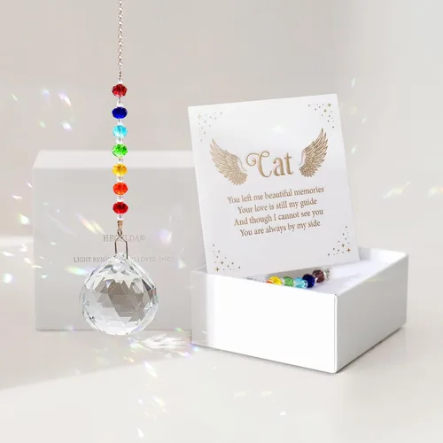 Miniatura 17 de Regalos conmemorativos para la pérdida de papá, atrapasoles de cristal en la memoria, regalos de condolencia por pérdida de papá y padre, regalos