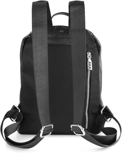 Miniatura 4 de VanGoddy Boca Onxy Mochila Carryall de cuero genuino negro, Negro