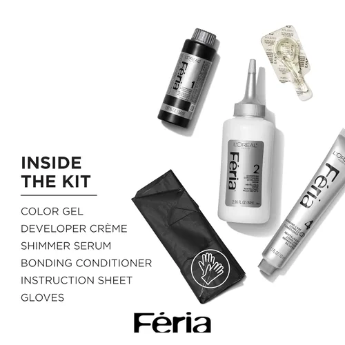 Miniatura 5 de L'Oreal Paris Feria - Tinte permanente multifacético y brillante, 45 French Roast (castaño bronceado intenso), paquete de 1 45 Asado francés
